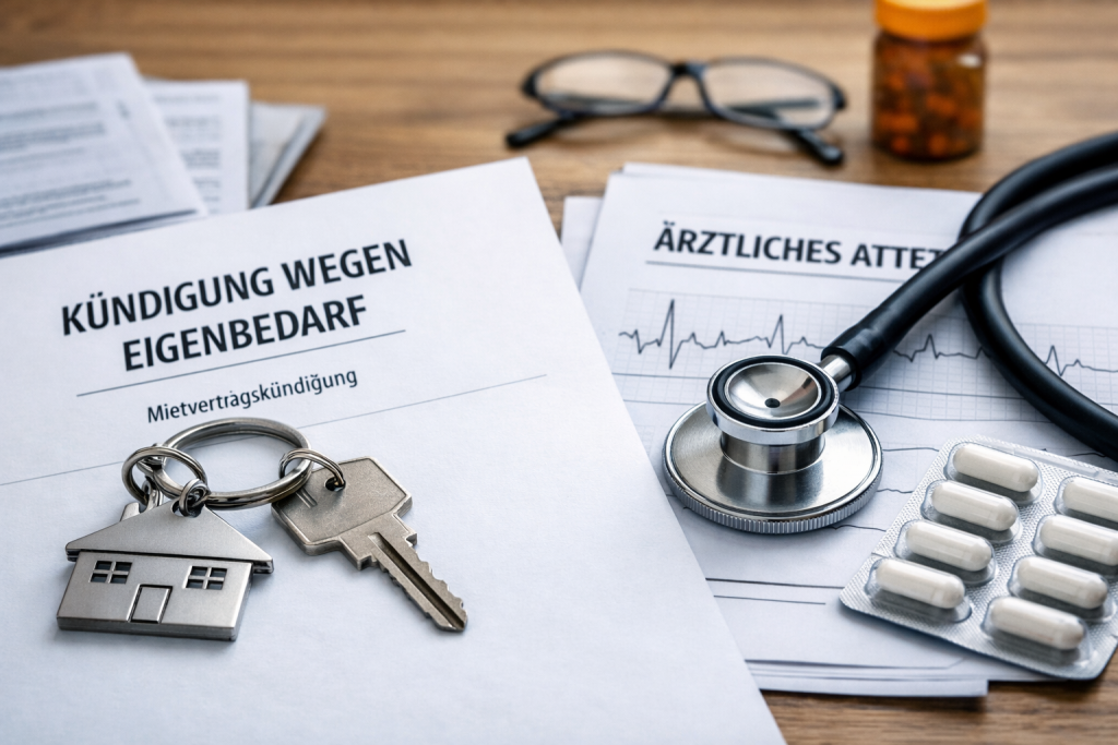 Eigenbedarf bei Krankheit des Mieters