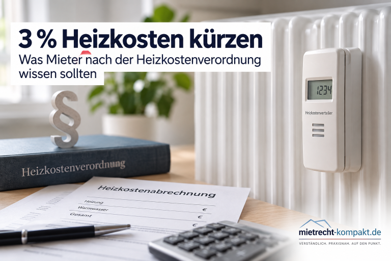 3 Prozent Heizkosten kürzen: Wann Mieter das Kürzungsrecht haben