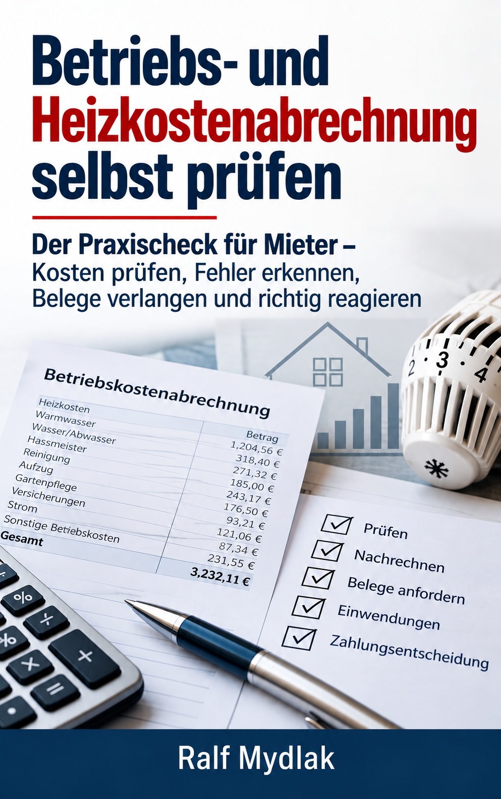 Buchcover Betriebs- und Heizkostenabrechnung selbst prüfen von Ralf Mydlak